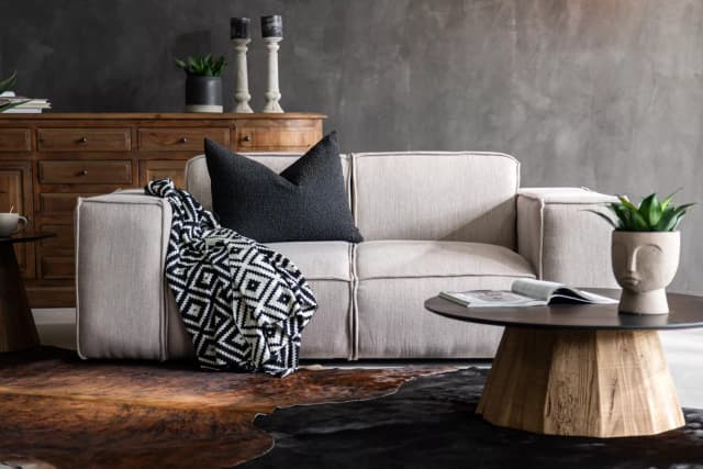 Jagger 2-Seater Couch - Taupe