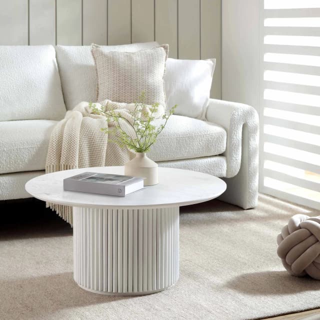 Ribbed coffee table